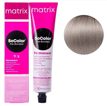 Крем-фарба Matrix SoColor Pre-Bonded Cream №9А Дуже світлий блондин пепельний 90 мл 0000000022561 фото