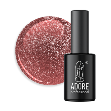 Гель-лак для ногтей Adore Gel Polish Сат's Eye Crystal Flash №С-10 Красный рубин 8 мл 0000000021104 фото