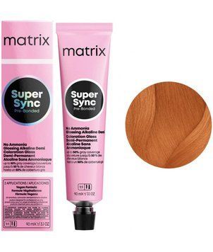 Крем-фарба безаміачна Matrix Super Sync Pre-Bonded №8CG Light blonde copper golden 90 мл 0000000020949 фото