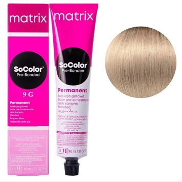 Крем-фарба Matrix SoColor Pre-Bonded Cream №9G Дуже світлий блондин золотистий 90 мл 0000000022562 фото