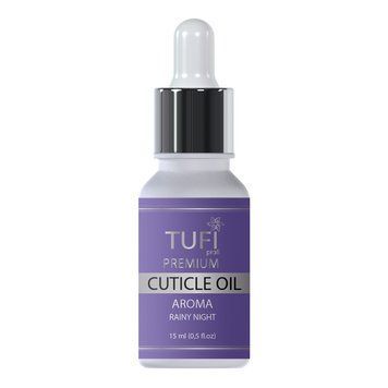 Олія для кутикули TUFI profi PREMIUM Cuticle Oil AROMA Дощова Ніч 15 мл 0000000022166 фото