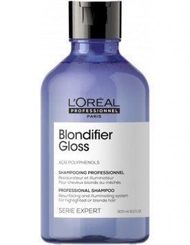Шампунь для сияния волос Loreal Professionnel Serie Expert Blondifier Gloss Shampoo 300 мл 0000000013587 фото
