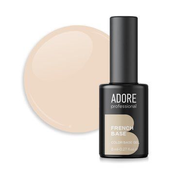 Основа для гель-лаку ADORE French Base №10 Beige 8 мл 0000000013631 фото