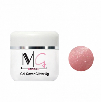 Гель камуфлюючий для нарощення MG Nail UV Gel Glliter Cover 5 мл 0000000019586 фото