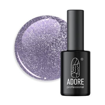 Гель-лак для ногтей Adore Gel Polish Сат's Eye Crystal Flash №C-03 Лавандово-фиолетовый 8 мл 0000000021097 фото