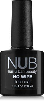 Закрепитель для гель-лака без липкого слоя NUB No Wipe Top Coat 8 мл 0000000021694 фото