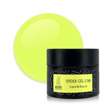 Гель-паутинка для ногтей ADORE Spider Gel №08 Yellow 5 мл 0000000013860 фото